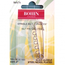 epingles de surete kilt volute 51mm argent