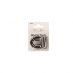 fermeture cartable argent 27mm