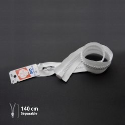 fermeture eclair z70  separable grosse maille 9mm  140 cm