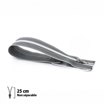 fermeture nylon invisible 25 cm ruban couleur jeans