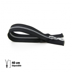 fermeture eclair z56  prestilon 6 separable  noir 40 cm