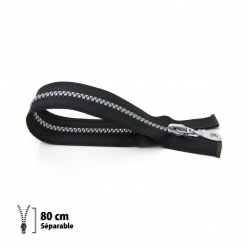 fermeture eclair z56  prestilon 6 separable  noir 80 cm