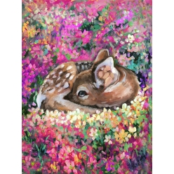 kit diamond painting faon 30 x 40 cm