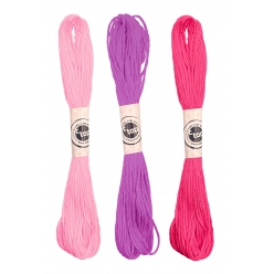 echeveaux de coton pour bracelet bresilien rose