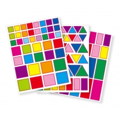 gommettes mix geometriques de 1 a 39 cm 110 pieces