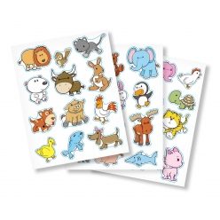 gommettes animaux rigolos de 21 a 36 cm 35 pieces