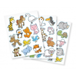 gommettes animaux rigolos de 21 a 41 cm 39 pieces