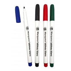 marqueurs tableau blanc effacable pointe fine 4 pieces