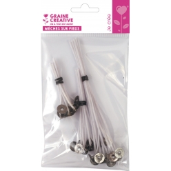 meches a bougies tailles assorties 30 pieces
