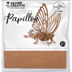 maquette en carton papillon