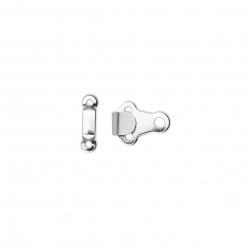 agrafes et barrettes pour pantalons et jupes argent 6mm