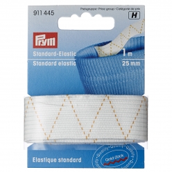 elastique large 25mm blanc