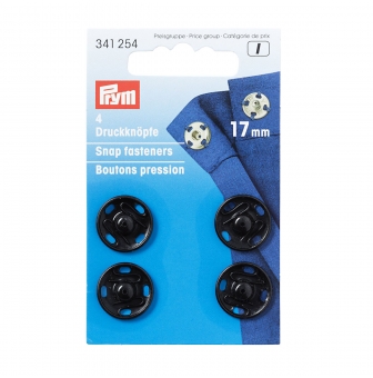 boutons press coudre 17mm lait noir