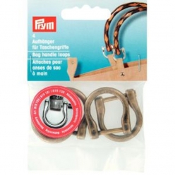 attaches pour anses de sac a main laiton antique x4