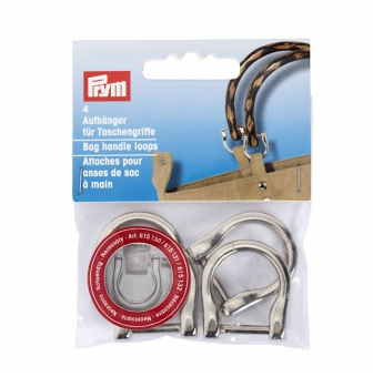 attaches pour anses de sac a main argent x4