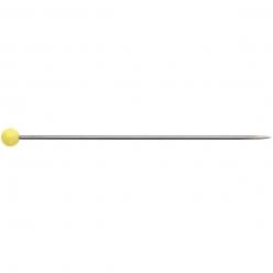 epingles a piquer tete de verre jaune 20g