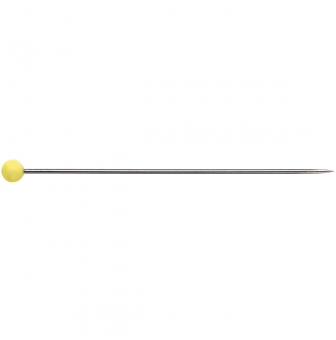epingles a piquer tete de verre jaune 20g