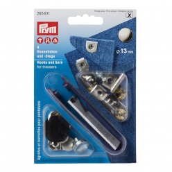 4 agrafes et barrettes a river 13 mm en laiton