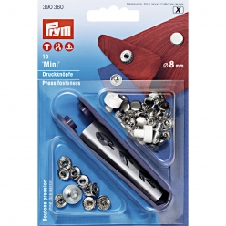 bouton de pression mini lisse 8 mm