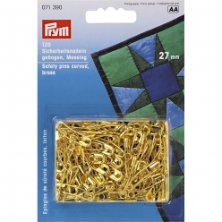 epingles de surete incurves n1 a ressort laiton or x 120