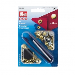 boutons pression anorak or 12mm x10