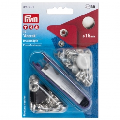 boutons pression anorak nickele 15mm x10