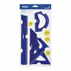 kit de regles flexetresistant bleu serie acid