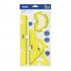 kit de regles flexetresistant jaune serie acid