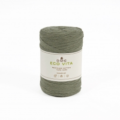 fil coton recycle eco vita tape yarn fil tubulaire chaine maillee