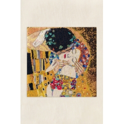 kit broderie point de croix le baiser klimt