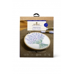 kit broderie point de croix lavande