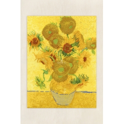 kit broderie point de croix tournesols van gogh