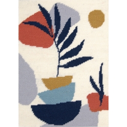 canevas penelope imprime tapisserie palme abstraite 21x295 cm