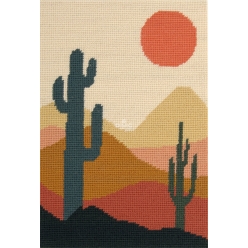 canevas penelope imprime tapisserie desert 20x30 cm