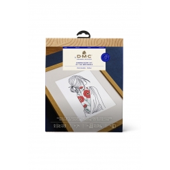 kit broderie joanna hateley portrait et coquelicots