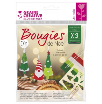 diy bougie pour buche de noel