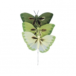 petit papillon en plumes 2 cm  6 pieces