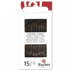 aiguilles 4 tailles 15 pieces