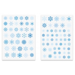 gommettes de noel flocons de neige 17 a 28 cm 92 pieces
