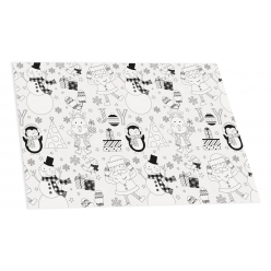 nappe de noel en papier a colorier 100 x 150 cm