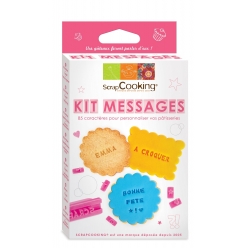 kit messages pour biscuit a tamponner