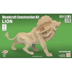 maquette en bois lion
