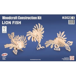 maquette en bois poisson rascasse