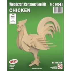 maquette en bois poule