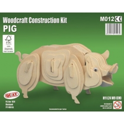 maquette en bois cochon