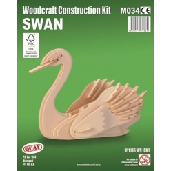 maquette en bois cygne