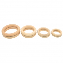 anneaux en bois pour macrame 4 a 7 cm 8 pieces