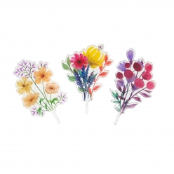 bouquets fleurs pour mini vases 3 pieces
