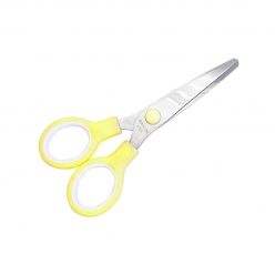 ciseaux a bouts ronds 13 cm jaune