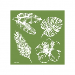 pochoir a serigraphie silkscreen nature 15 cm